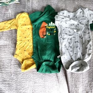 Long Sleeve Onesie Bundle 0-3 Lot